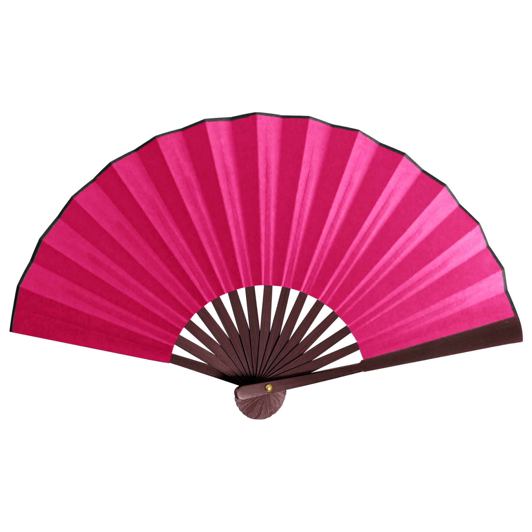 FlyFlyPromos - 13''L Spun Silk Cloth Bamboo Fan Image 5 - Promotional Product